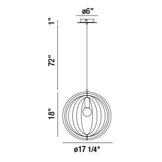 Eurofase - 31874-014 - One Light Pendant - Abruzzo - Wood