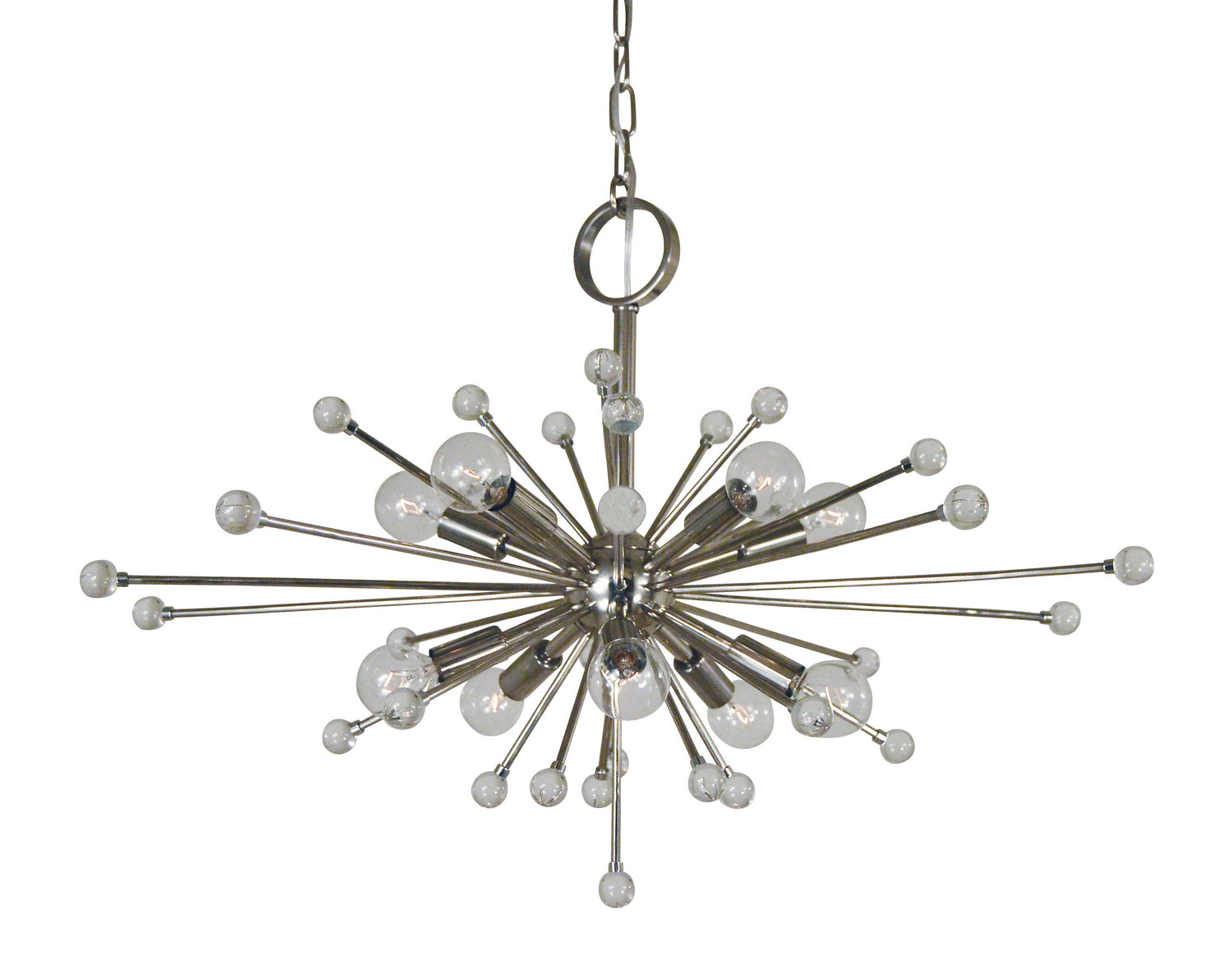 Framburg - 3085 PN - Ten Light Chandelier - Supernova - Polished Nickel