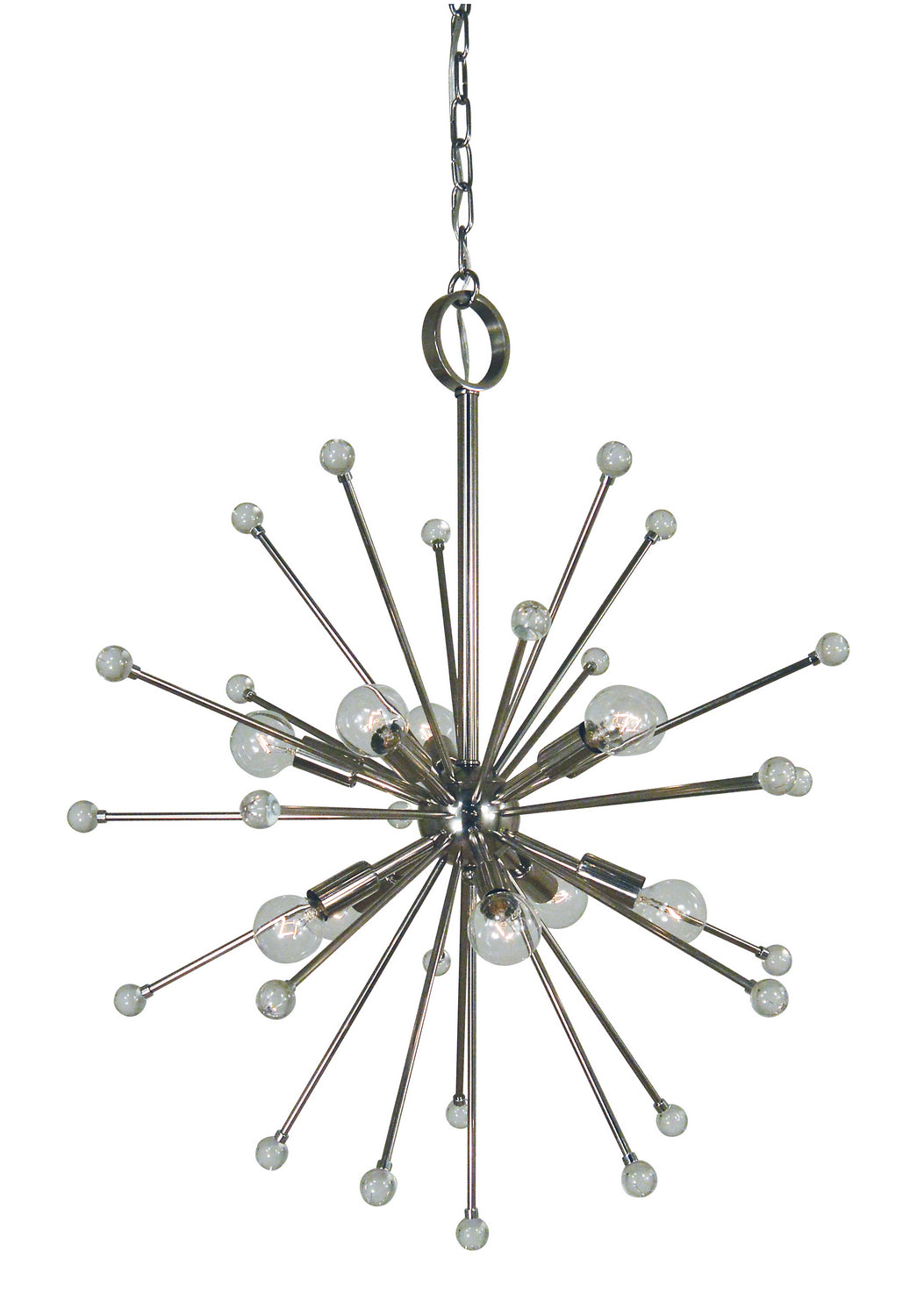 Framburg - 3088 PN - Ten Light Foyer Chandelier - Supernova - Polished Nickel