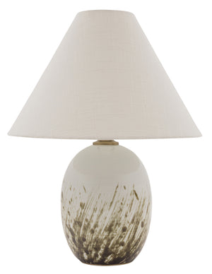 House of Troy - GS140-DWG - One Light Table Lamp - Scatchard - Decorated White Gloss