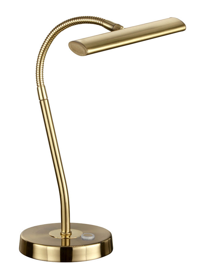 Arnsberg - 579790108 - LED Desk Lamp - Curtis - Brass Matte