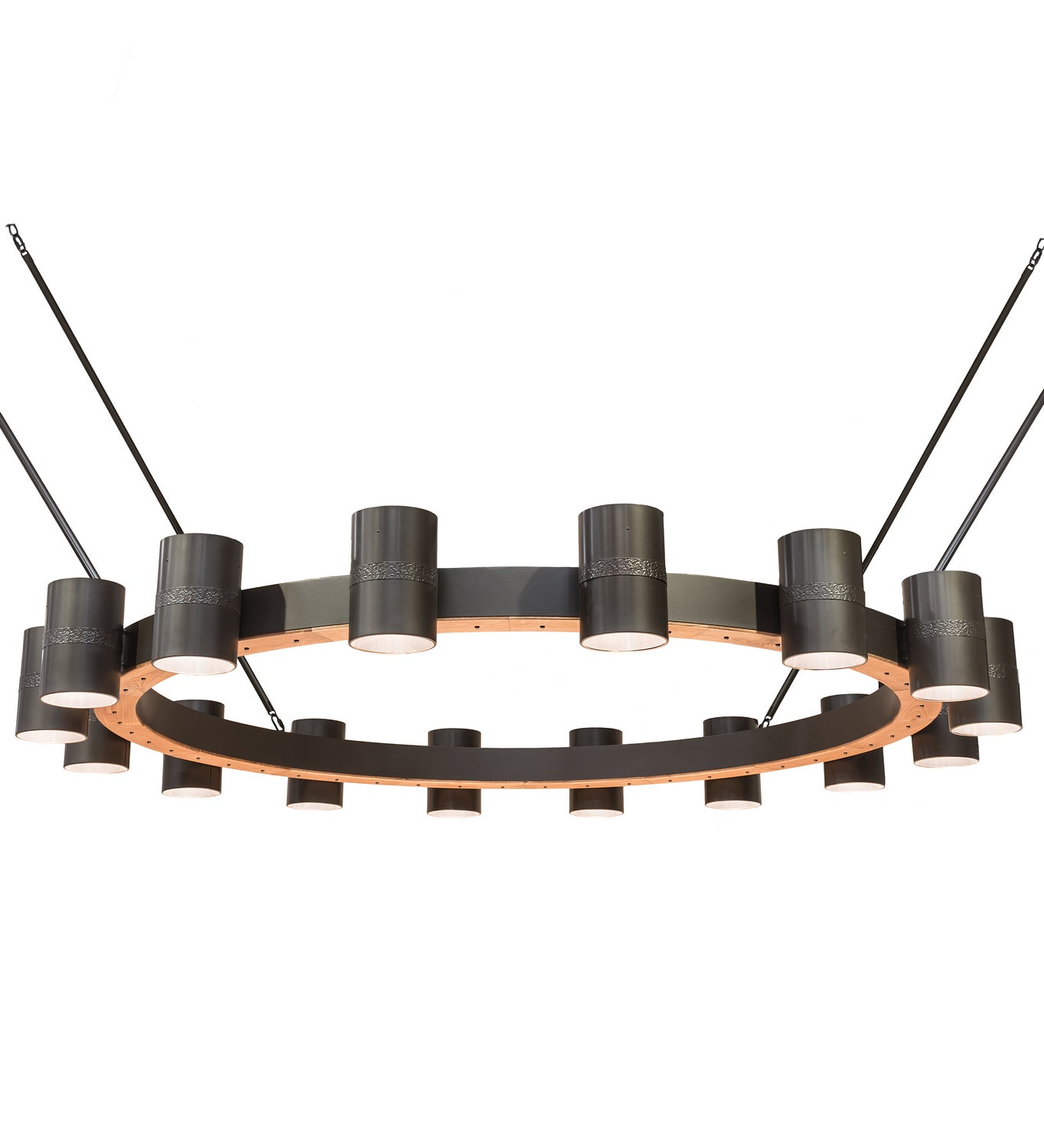 Meyda Tiffany - 182534 - 16 Light Chandelier - Chappell - Bronze,Natural Wood,Chrome