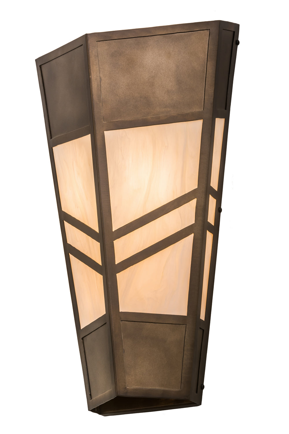 Meyda Tiffany - 182998 - Three Light Wall Sconce - Santa Fe - Antique Copper