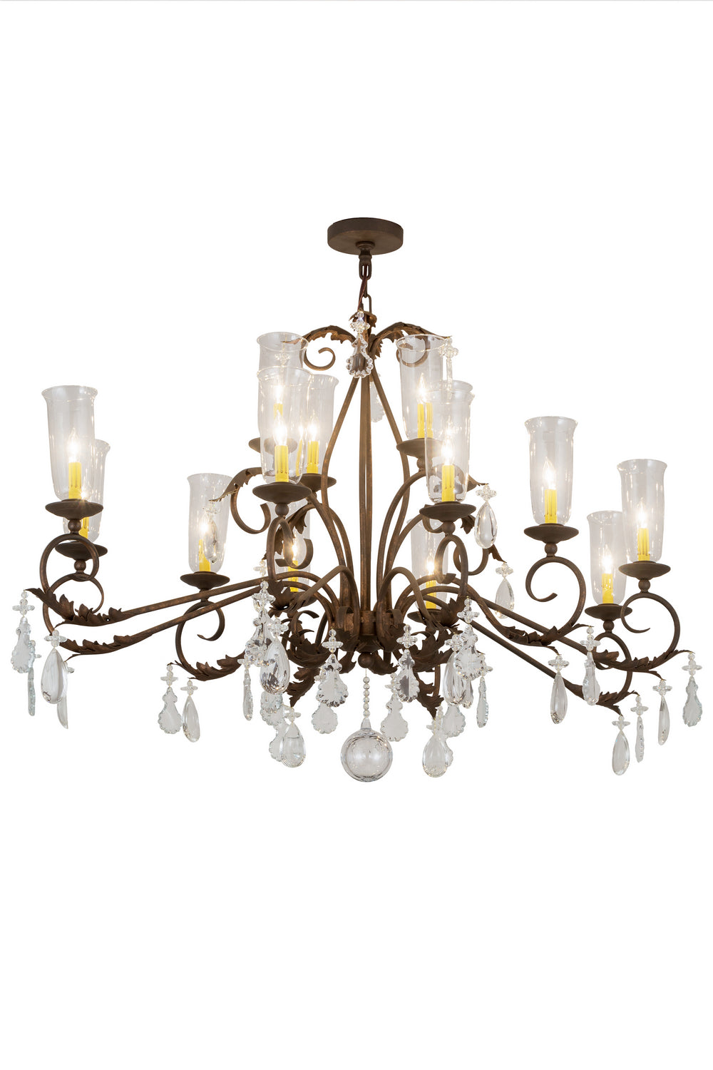 Meyda Tiffany - 183446 - 14 Light Chandelier - Windsor - Gilded Tobacco