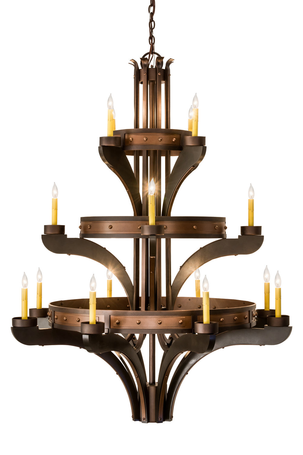 Meyda Tiffany - 183606 - 17 Light Chandelier - Castilla - Mahogany Bronze