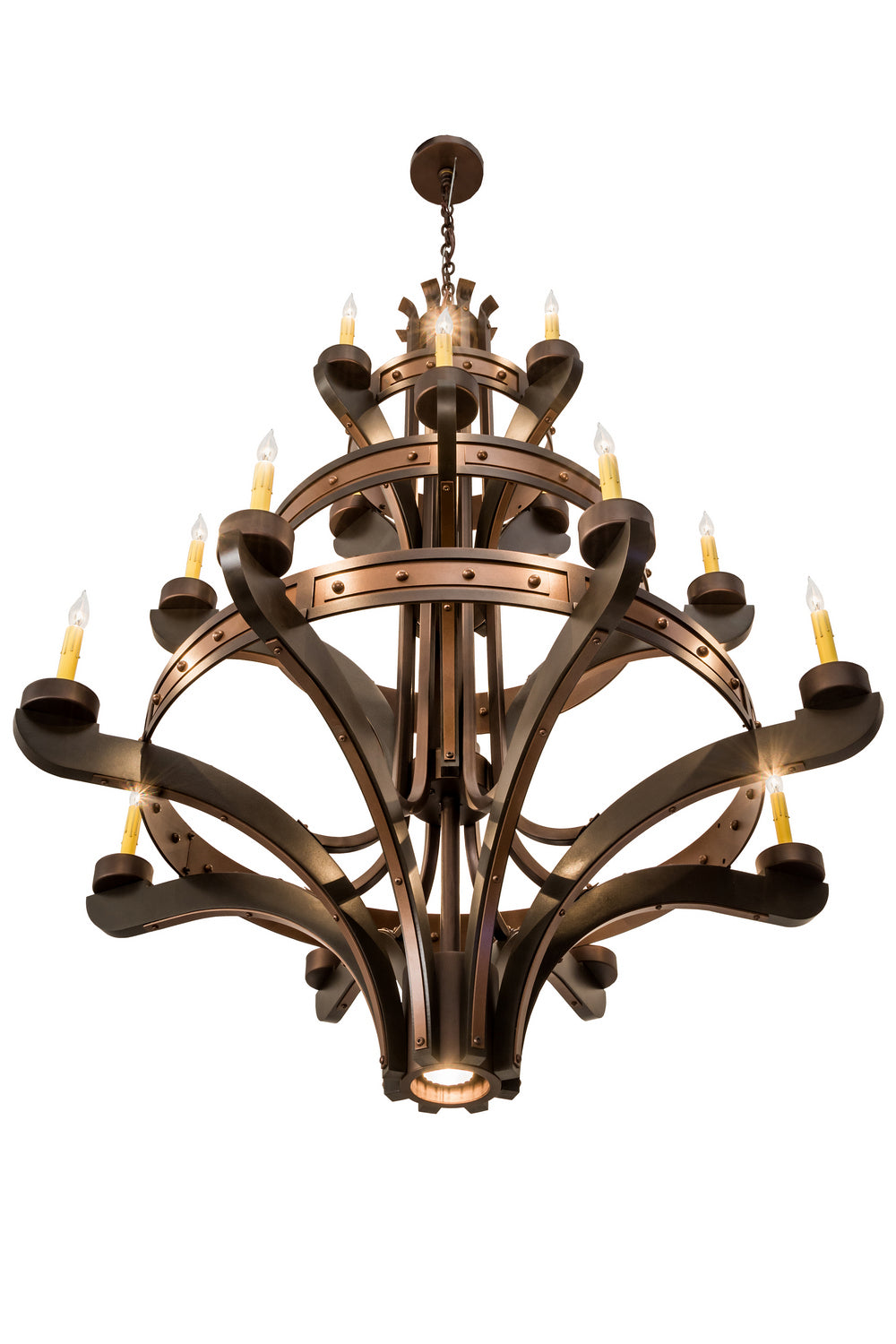 Meyda Tiffany - 183606 - 17 Light Chandelier - Castilla - Mahogany Bronze