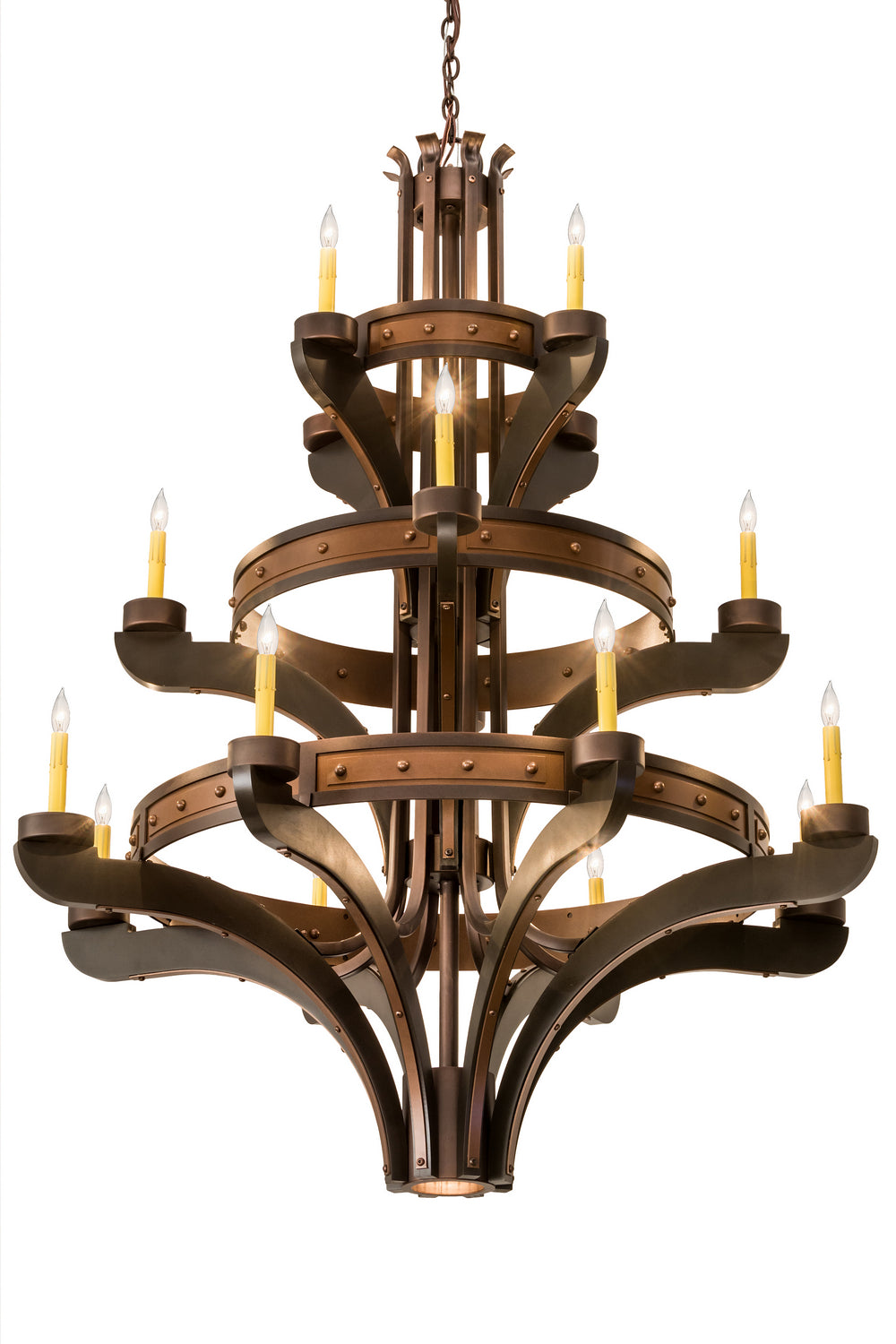 Meyda Tiffany - 183606 - 17 Light Chandelier - Castilla - Mahogany Bronze