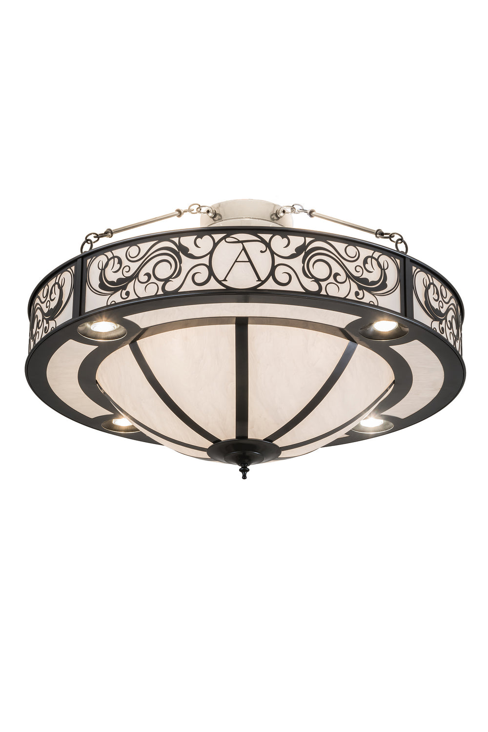 Meyda Tiffany - 184499 - 13 Light Inverted Pendant - Toulouse - Charcoal Grey