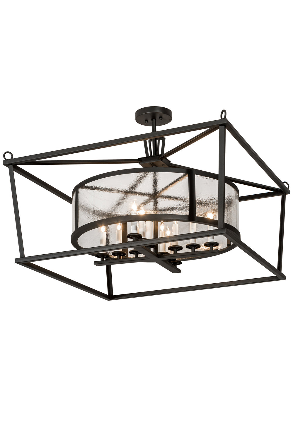 Meyda Tiffany - 184696 - 12 Light Pendant - Kitzi - Wrought Iron