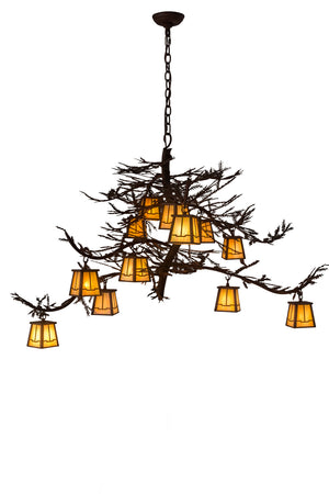 Meyda Tiffany - 185796 - 12 Light Chandelier - Pine Branch - Rust Over Wrought Iron