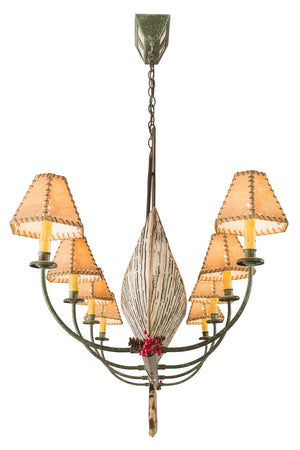 Meyda Tiffany - 186354 - Eight Light Chandelier - Personalized - Antique Copper,Tarnished Copper