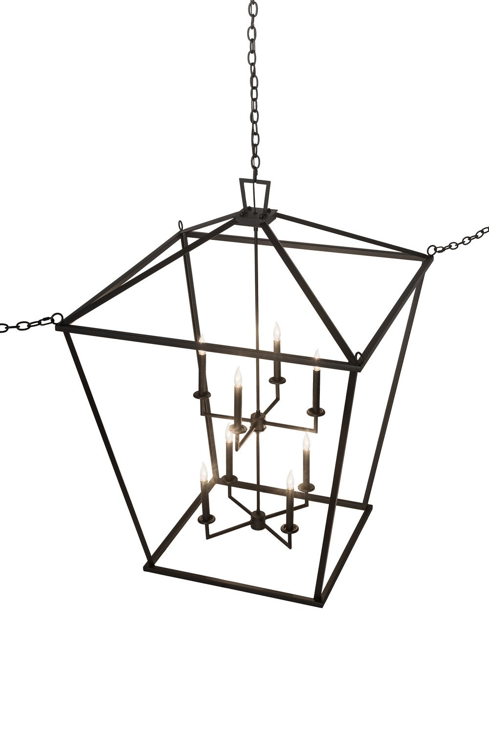 Meyda Tiffany - 186535 - Eight Light Pendant - Kitzi - Textured Black