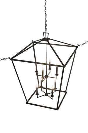 Meyda Tiffany - 186535 - Eight Light Pendant - Kitzi - Textured Black