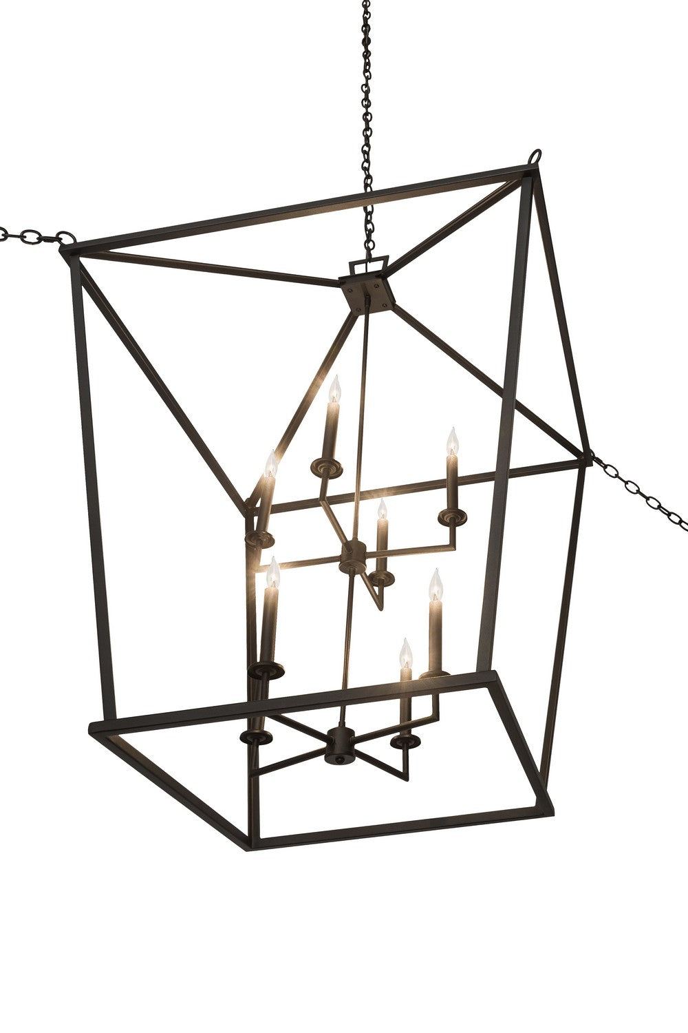 Meyda Tiffany - 186535 - Eight Light Pendant - Kitzi - Textured Black