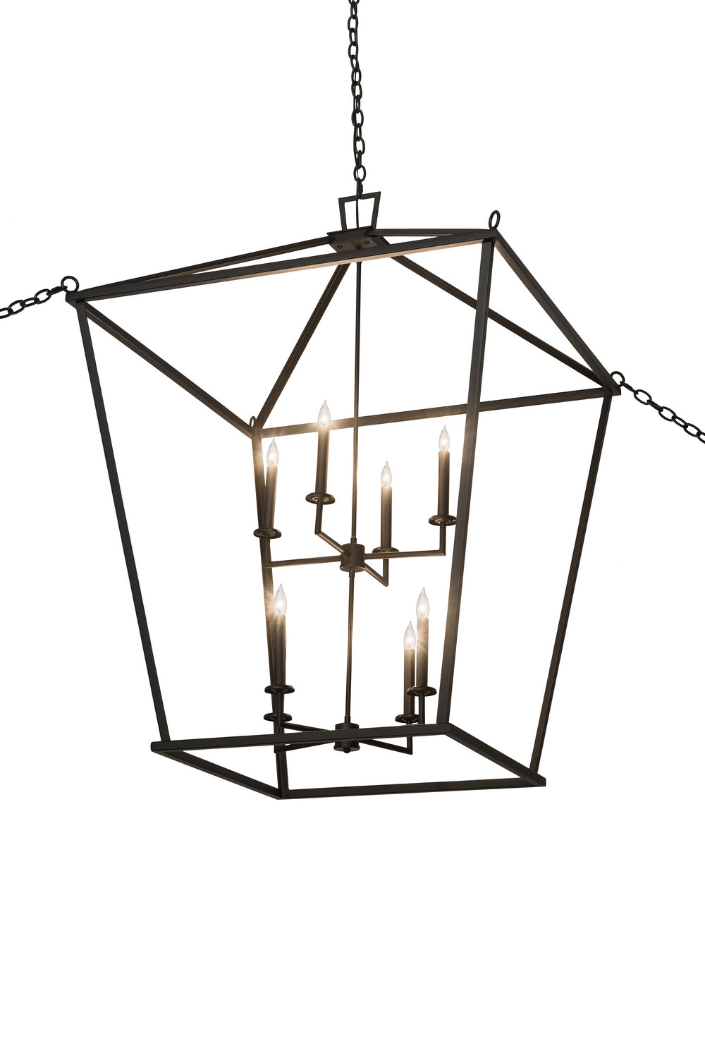 Meyda Tiffany - 186535 - Eight Light Pendant - Kitzi - Textured Black