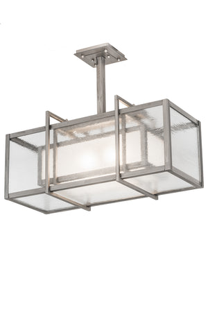 Meyda Tiffany - 187524 - Two Light Pendant - Nelson - Matte Clear