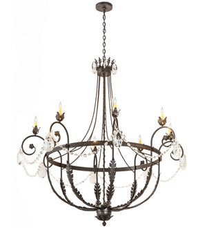 Meyda Tiffany - 188131 - Eight Light Chandelier - Antonia - Chestnut