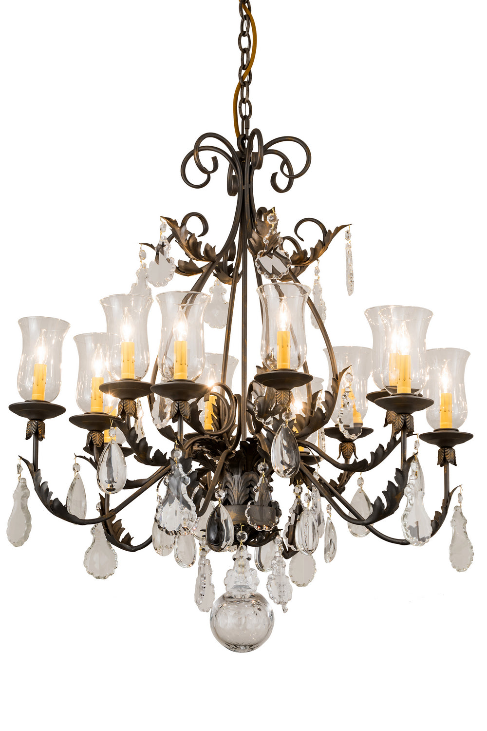 Meyda Tiffany - 188392 - 12 Light Chandelier - French Elegance - French Bronze