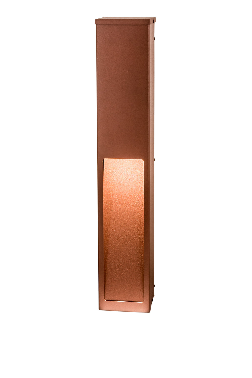 Meyda Tiffany - 188707 - One Light Bollard Pillar Landscape Fixture - Concourse - Rust/Phosphate & Prime