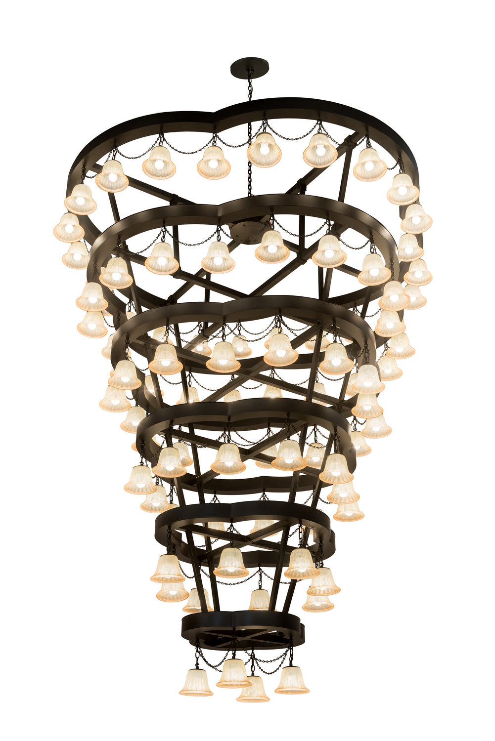 Meyda Tiffany - 188852 - LED Chandelier - Cretella - Solar Black