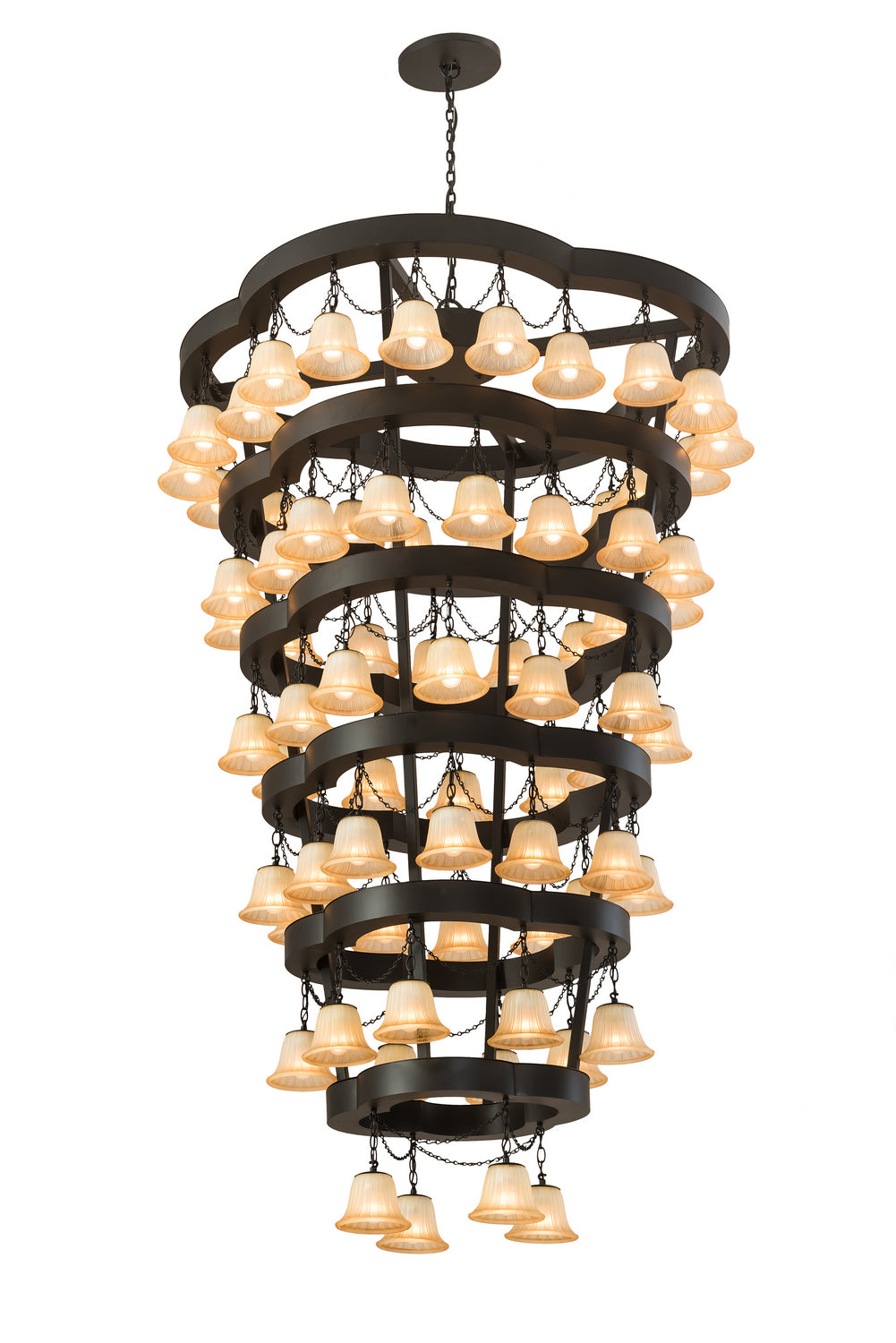 Meyda Tiffany - 188855 - 72 Light Chandelier - Cretella - Solar Black