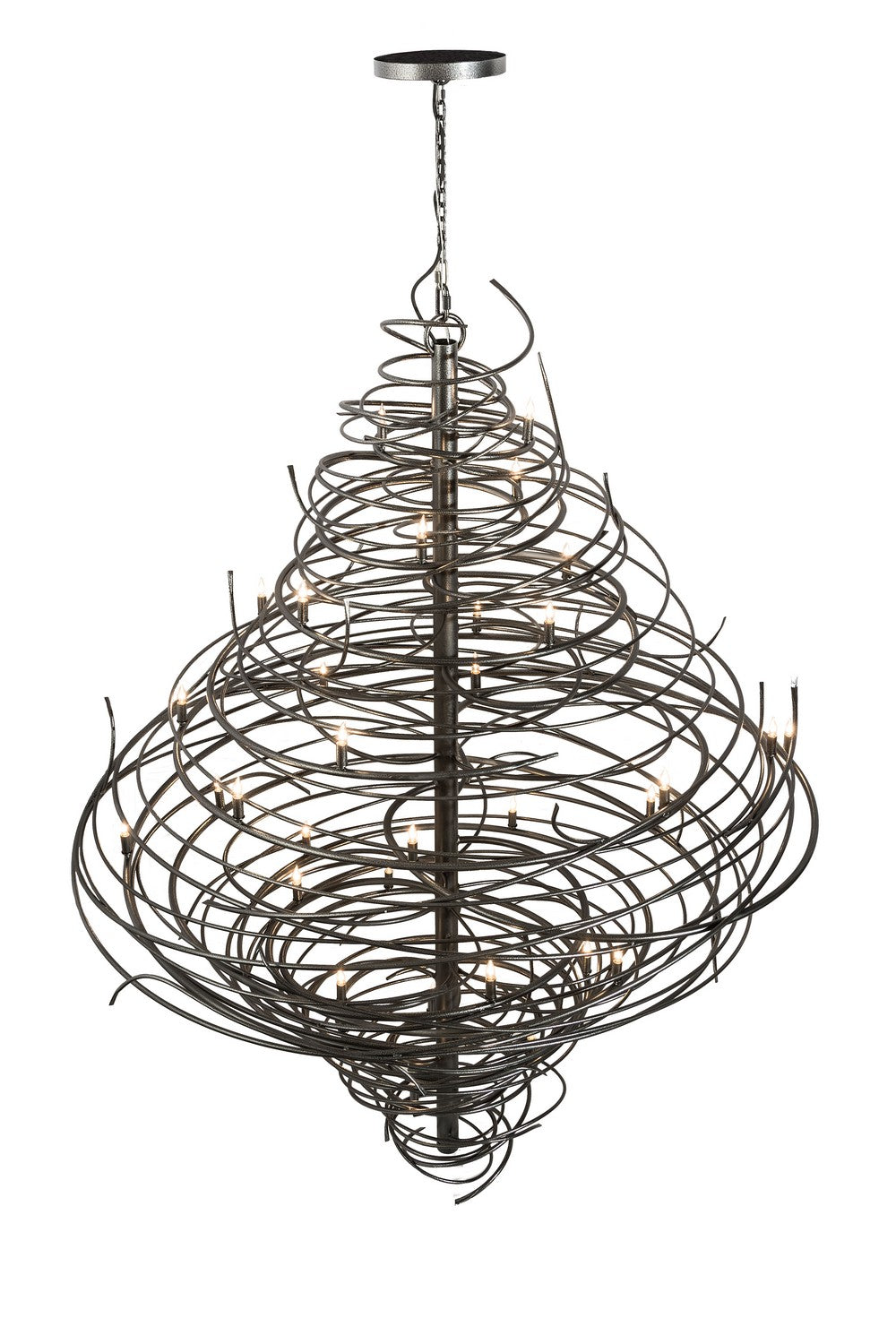 Meyda Tiffany - 189763 - 36 Light Chandelier - Cyclone - Cosmic Silver Vein