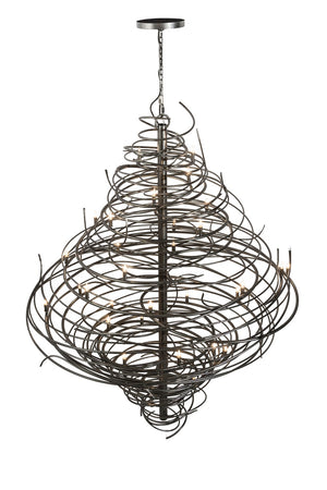 Meyda Tiffany - 189763 - 36 Light Chandelier - Cyclone - Cosmic Silver Vein