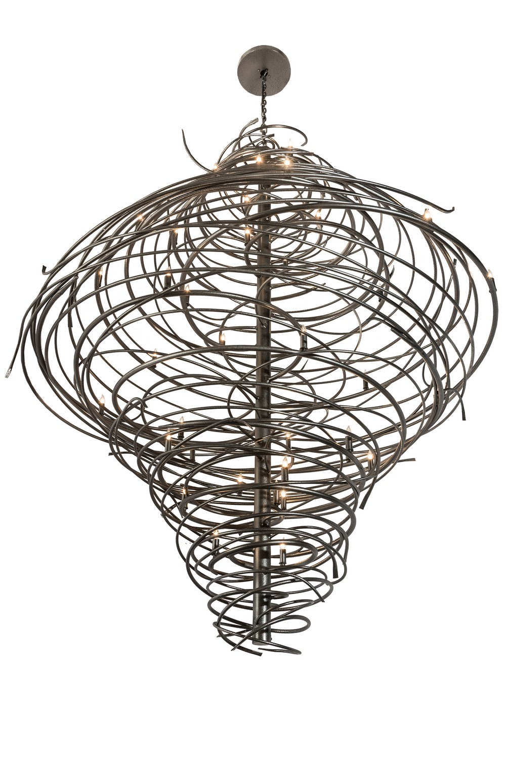 Meyda Tiffany - 189763 - 36 Light Chandelier - Cyclone - Cosmic Silver Vein