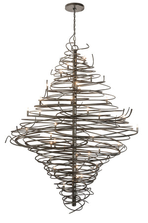 Meyda Tiffany - 189763 - 36 Light Chandelier - Cyclone - Cosmic Silver Vein