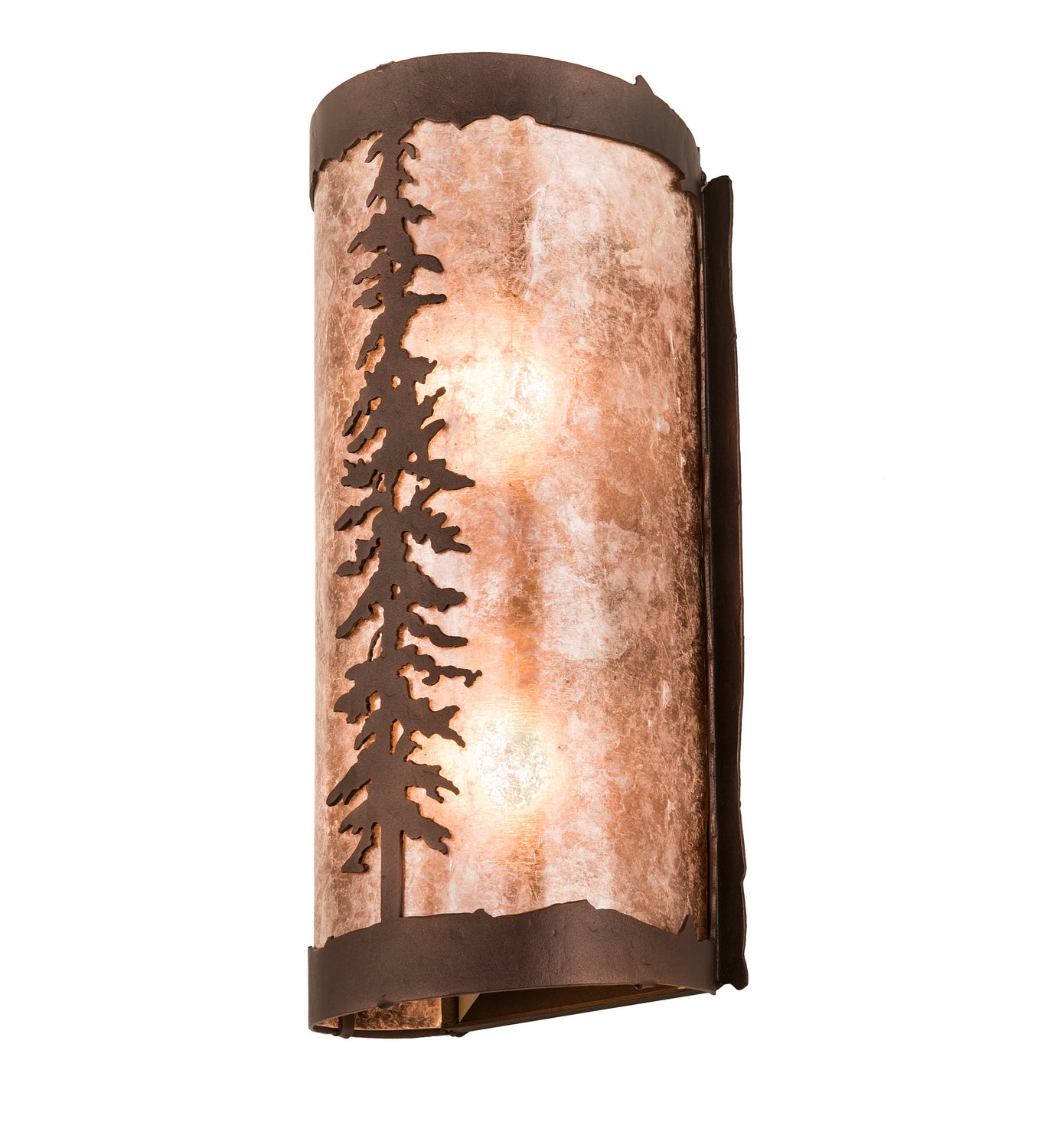 Meyda Tiffany - 189847 - Two Light Wall Sconce - Tall Pines - Mahogany Bronze