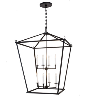 Meyda Tiffany - 189861 - Eight Light Pendant - Kitzi - Textured Black