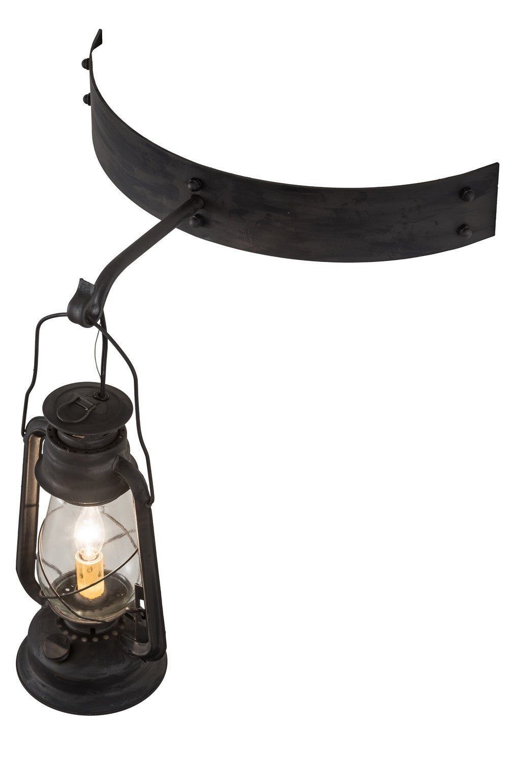 Meyda Tiffany - 190213 - One Light Wall Sconce - Miners Lantern - Costello Black