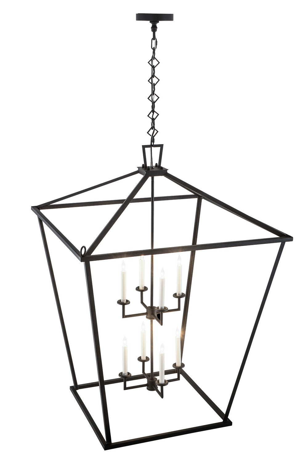 Meyda Tiffany - 190127 - Eight Light Pendant - Kitzi - Textured Black