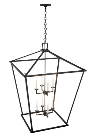 Meyda Tiffany - 190127 - Eight Light Pendant - Kitzi - Textured Black