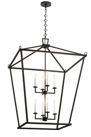 Meyda Tiffany - 190127 - Eight Light Pendant - Kitzi - Textured Black