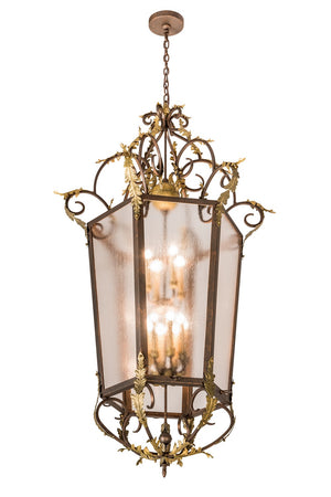 Meyda Tiffany - 194627 - 12 Light Pendant - Acanthus - Light Tobacco/Antique Gold