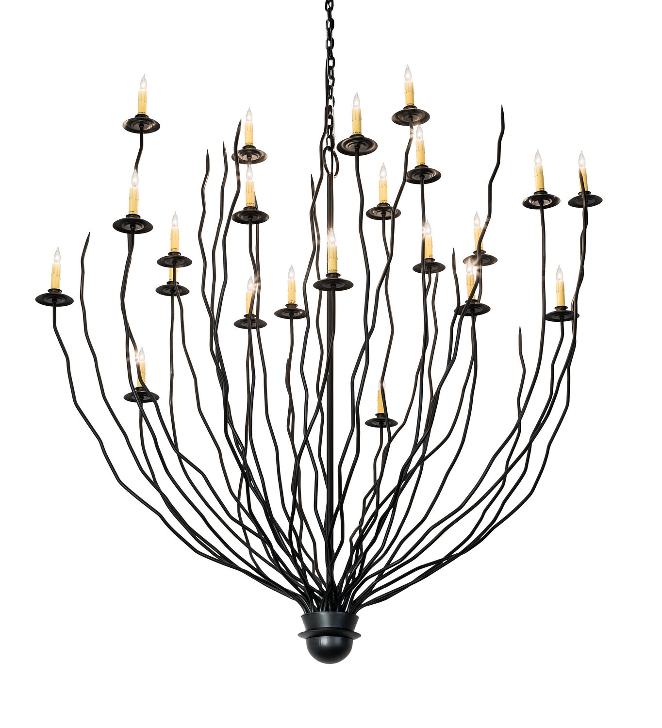 Meyda Tiffany - 193565 - 22 Light Chandelier - Sycamore - Flat Black