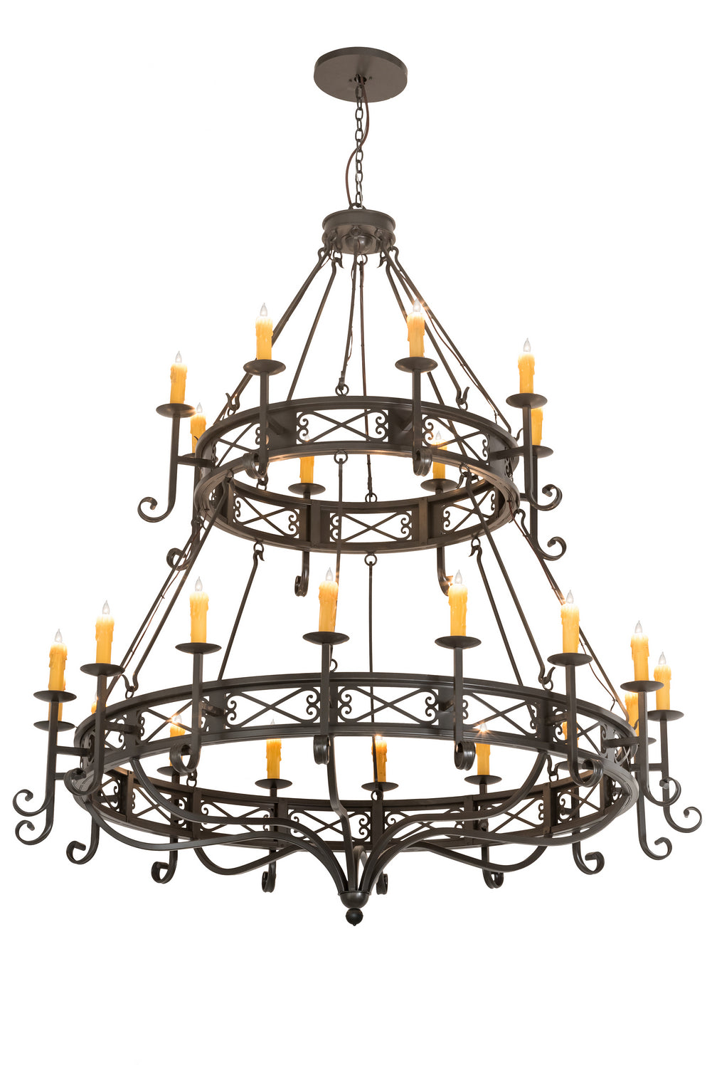 Meyda Tiffany - 190675 - 24 Light Chandelier - Gina - Timeless Bronze