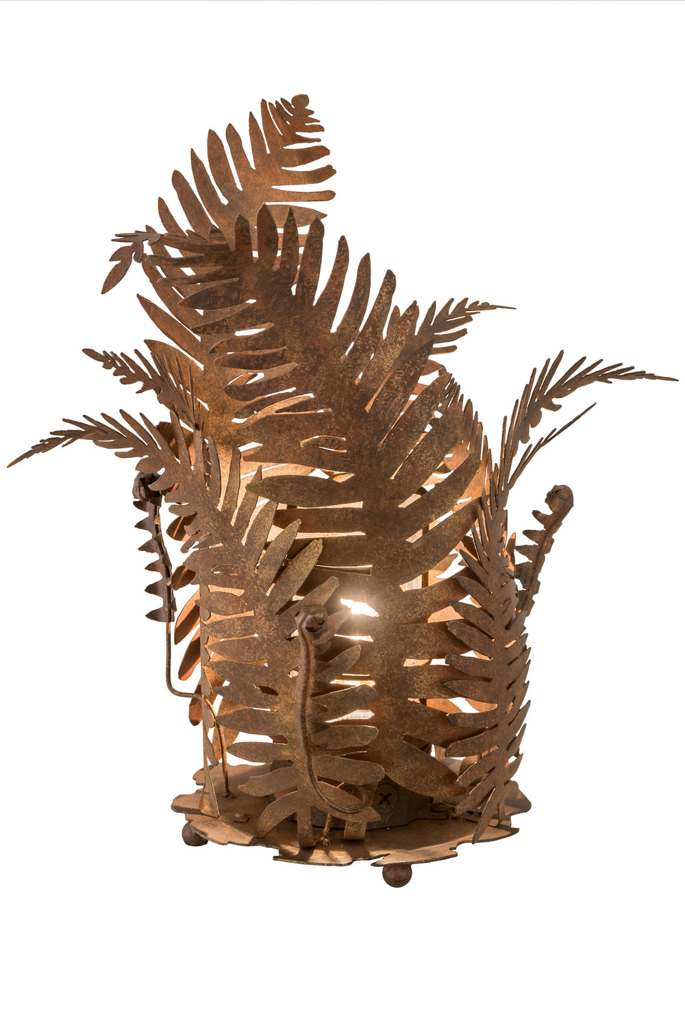 Meyda Tiffany - 190825 - One Light Table Lamp - Fern - Rusty Nail