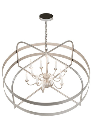 Meyda Tiffany - 192243 - 12 Light Chandelier - Aldari - Nickel Powder Coat