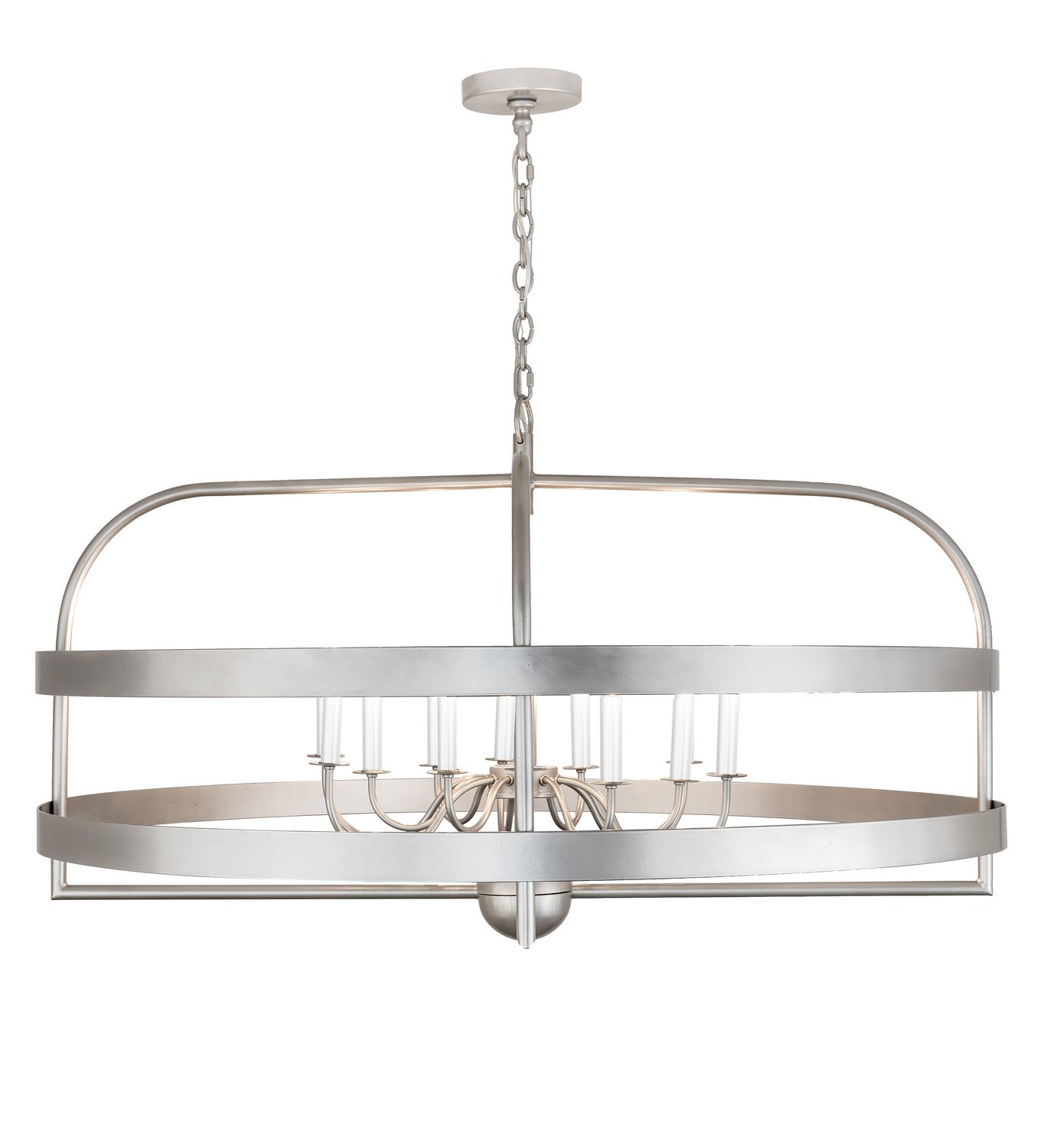 Meyda Tiffany - 192243 - 12 Light Chandelier - Aldari - Nickel Powder Coat