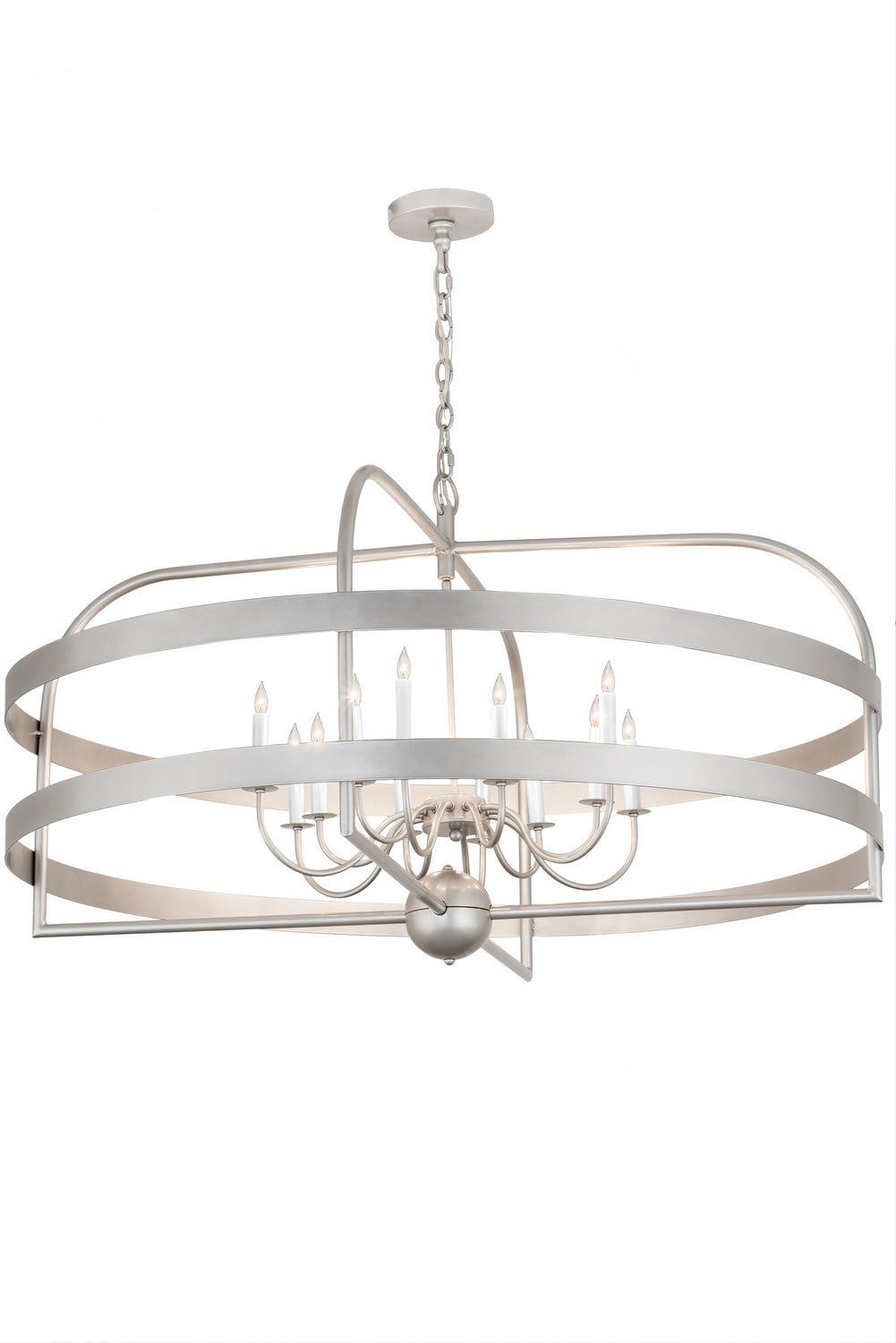 Meyda Tiffany - 192243 - 12 Light Chandelier - Aldari - Nickel Powder Coat