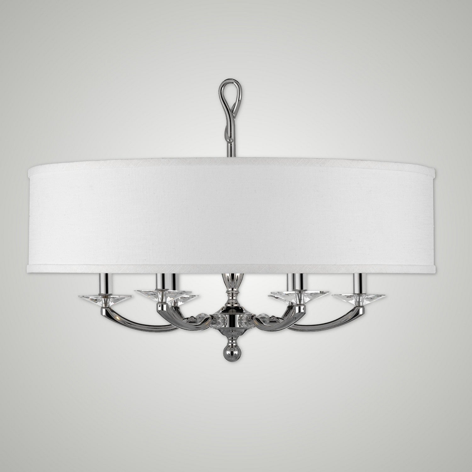 American Brass & Crystal - CH5426-38G-ST-HL - Six Light Chandelier - Kensington - Polished Nickel