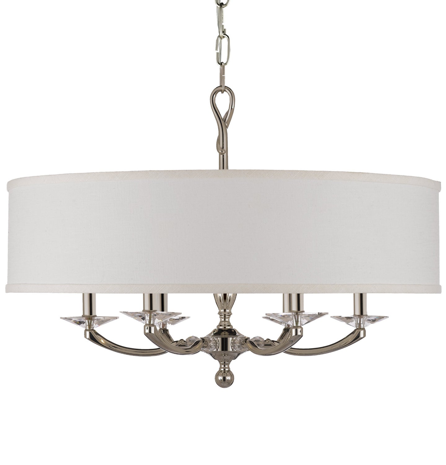 American Brass & Crystal - CH5426-38G-ST-HL - Six Light Chandelier - Kensington - Polished Nickel