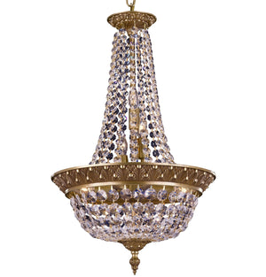 American Brass & Crystal - CH8515-P-03G - Six Light Chandelier - Corinthian - French Gold Glossy