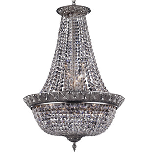 American Brass & Crystal - CH8522-P-08G - 12 Light Chandelier - Corinthian - Silver