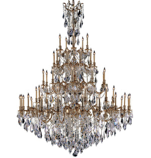 American Brass & Crystal - CH9325-A-03G-ST - 55 Light Chandelier - Elise - French Gold Glossy