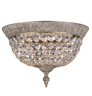 American Brass & Crystal - FM8612-P-04G - LED Flush Mount - Corinthian - Antique White Glossy