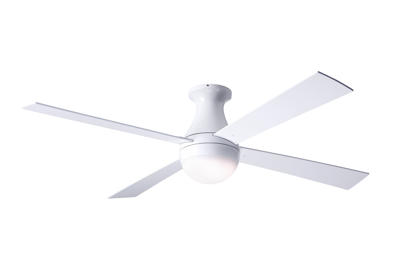 Modern Fan Co - BAL-FM-GW-42-WH-652-002 - 42"Ceiling Fan - Ball Flush - Gloss White