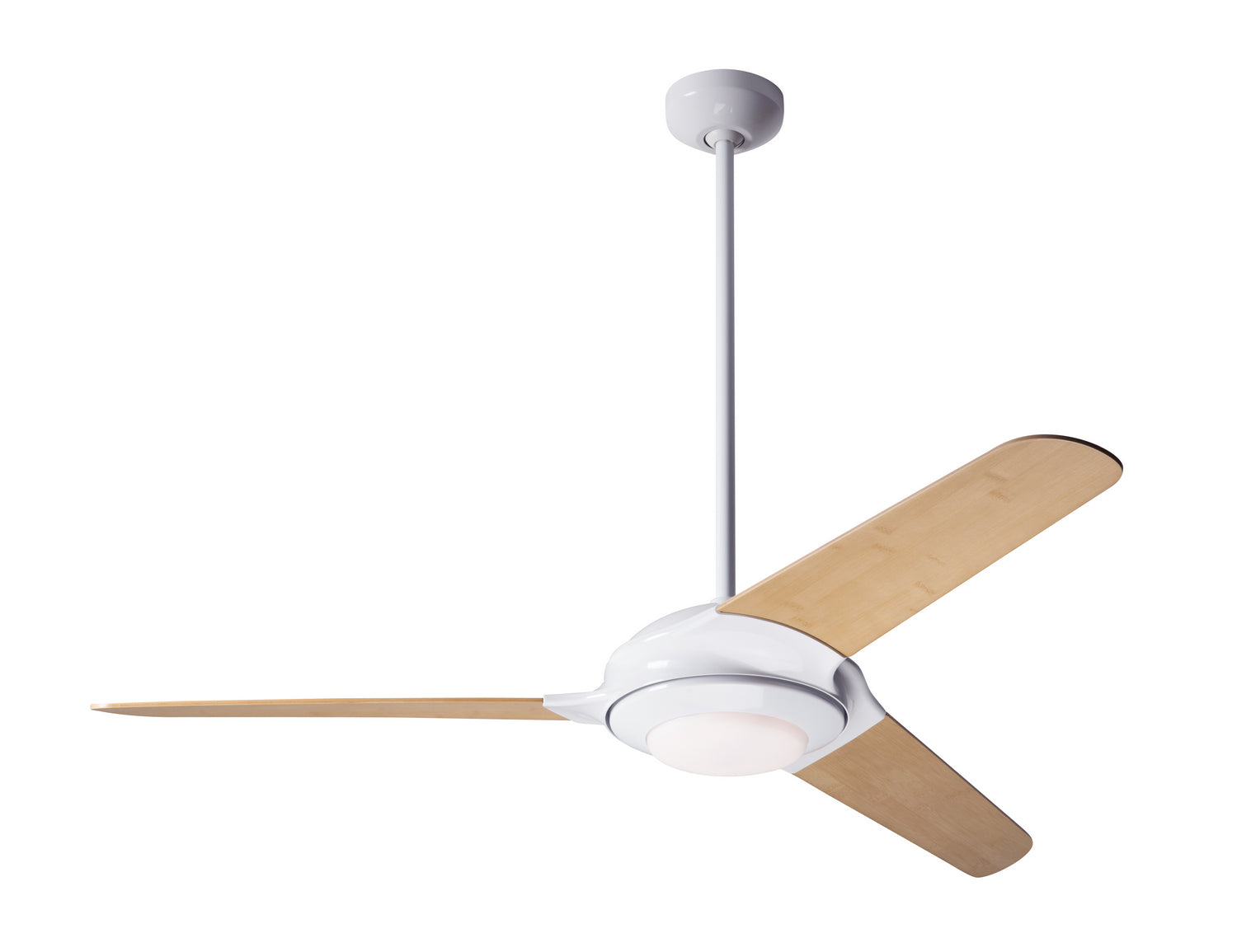 Modern Fan Co - FLO-GW-52-BB-372-002 - 52"Ceiling Fan - Flow - Gloss White